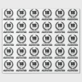 18 jaar Geweldige Cadeaupapier (Vlak)