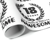 18 jaar Geweldige Cadeaupapier (Rol Hoek)