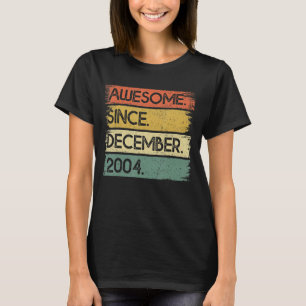 18 jaar Geweldige sinds december 2004 18e herfst. T-shirt