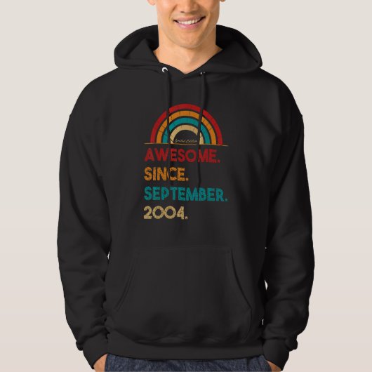 18 jaar Geweldige sinds september 2004 18e herfst. Hoodie (Voorkant)