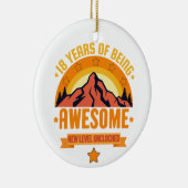 18 jaar Geweldige - verjaardag Keramisch Ornament (Rechts)