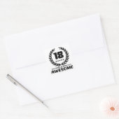 18 jaar Geweldige Vierkante Sticker (Envelop)