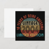 18 jaar geweldige vintage 2004 beperkte edi kaart (Voorkant / Achterkant)