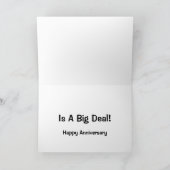 18 jaar is een groot iets! jubileumkaart kaart (Binnen)