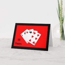 18 jaar is een grote deal! jubileumkaart kaart