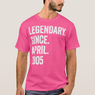 18 jaar Legendary sinds april 2005 18e verjaardag1 T-shirt