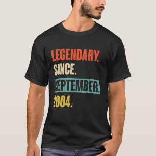 18 jaar oud 18e verjaardag legendarisch sinds sept t-shirt