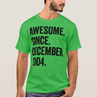 18 jaar Oud december 2004 18e verjaardag2 T-shirt