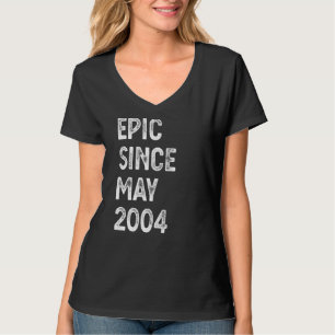 18 jaar oud epic sinds mei 2004 18e verjaardag t-shirt