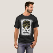 18 jaar oud leopard Melanin Girl Het is mijn verja T-shirt (Voorkant volledig)