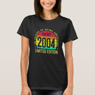 18 Jaar Oud Mei 2004 18e Verjaardag 2 T-shirt