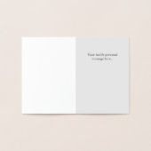 18 jaar oud. Stijlvol ontwerp. Folie Kaarten (Binnen)