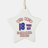 18 jaar oud ziet er fantastisch uit keramisch ornament (Rechts)