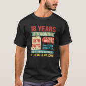 18 jaar oude 18e verjaardag Dda T-shirt (Voorkant)