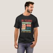 18 jaar oude 18e verjaardag Dda T-shirt (Voorkant volledig)