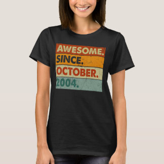 18 jaar oude 18e verjaardag Geweldige sinds oktobe T-shirt