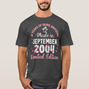 18 jaar oude 18e verjaardag in september 2004 t-shirt