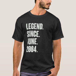18 jaar oude 18e verjaardag sinds juni 2004 t-shirt