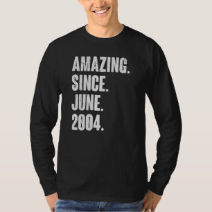 18 jaar oude 18e verjaardag sinds juni 2010 t-shirt