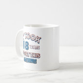 18 jaar oude design koffiemok (Voorkant links)