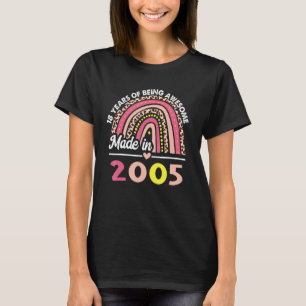 18 jaar oude geschenken 18e verjaardag, geboren in t-shirt