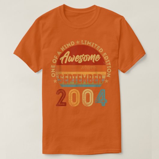 18 jaar oude Gift 18e verjaardag Geweldige sinds s T-shirt (Design voorkant)