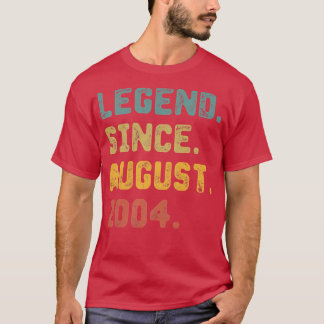 18 jaar oude Gift Legend sinds augustus 2004 18e h T-shirt