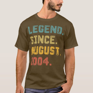 18 jaar oude Gift Legend sinds augustus 2004 18e h T-shirt