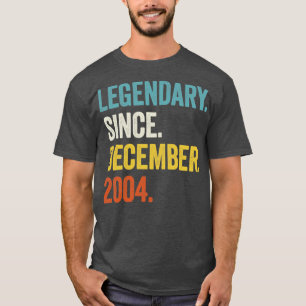 18 jaar oude legendary sinds december 2004 18e bi t-shirt