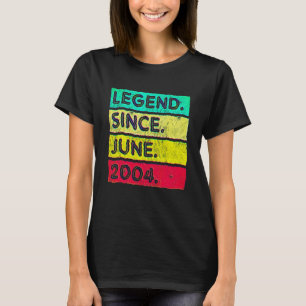 18 Jaar Oude Legende Sinds Juni 2004 18e Verjaarda T-shirt
