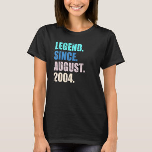 18 jaar oude legering sinds augustus 2004 18e verj t-shirt