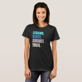 18 jaar oude legering sinds augustus 2004 18e verj t-shirt (Voorkant volledig)