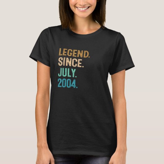 18 jaar oude legering sinds juli 2004 18e verjaard t-shirt (Voorkant)