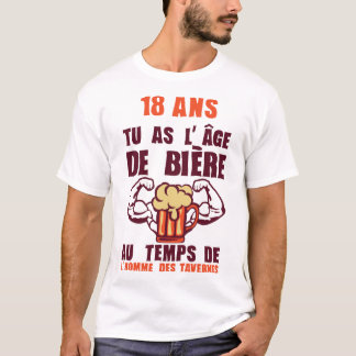 18 jaar oude man t-shirt
