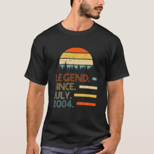 18 jaar oude Retro Birthday Gifts Legend from jul T-shirt