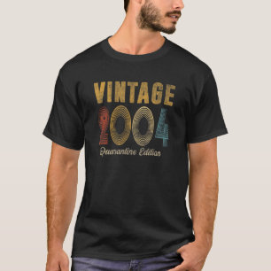 18 jaar oude Vintage 2004 18e verjaardag T-shirt