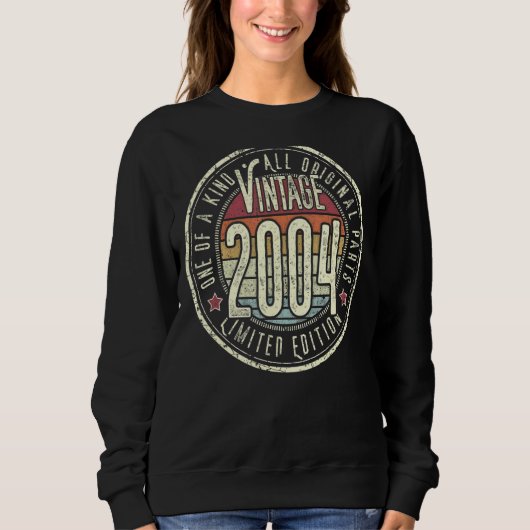 18 jaar oude Vintage 2004 18e verjaardag Trui (Voorkant)