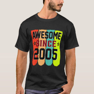18 jaar oude Vintage 2005 18e verjaardag 1 T-shirt