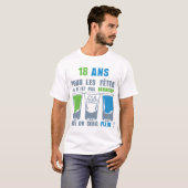 18 jaar volle alcohol t-shirt (Voorkant volledig)