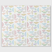 18 januari, cadeaupapier voor thuisdag (Vlak)