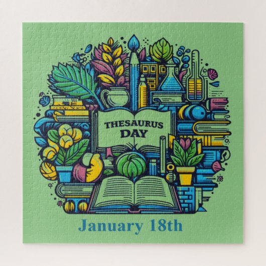 18 januari - Thesaurusdag Legpuzzel (Verticaal)