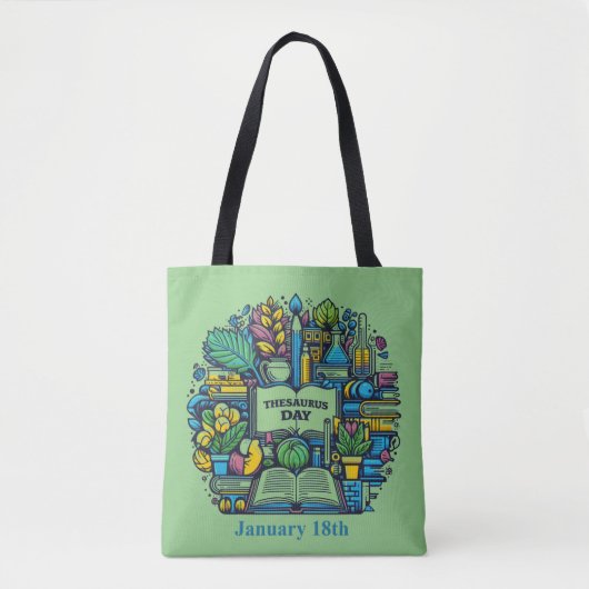 18 januari - Thesaurusdag Tote Bag (Voorkant)