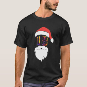 18-jarige kerstman 18e verjaardag Christma T-shirt