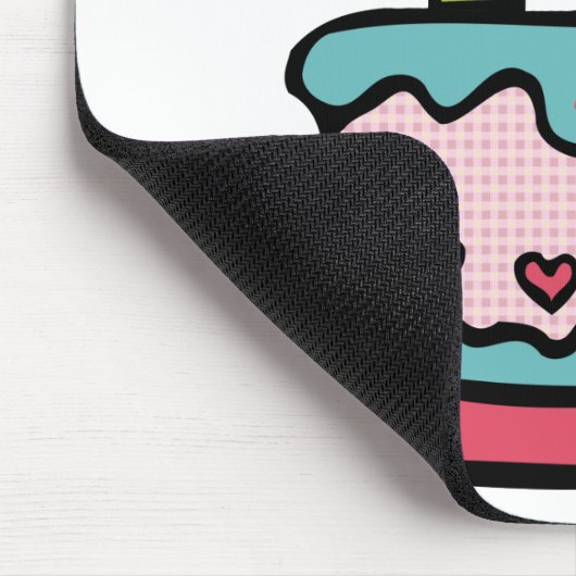 18-jarige verjaardagskaart muismat (Hoek)