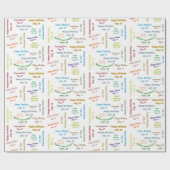 18 juli, cadeaupapier voor cadeautjes (Vlak)