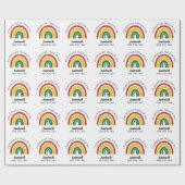 18 juni 1865 Rainbow Celebrating Freedom Day Cadeaupapier (Vlak)