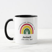 18 juni 1865 Rainbow Celebrating Freedom Day Mok (Links)