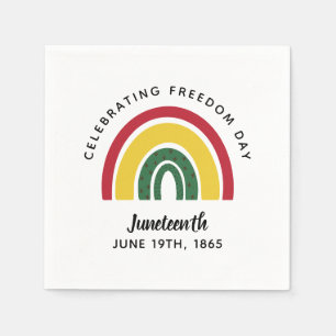 18 juni 1865 Rainbow Celebrating Freedom Day Servet