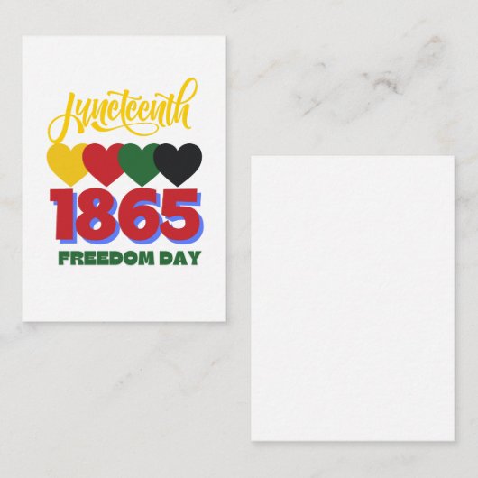 18 juni notitiekaartje (Voorkant / Achterkant)