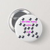 18 Kattenkoppen oud Ronde Button 5,7 Cm (Voorkant /achterkant)